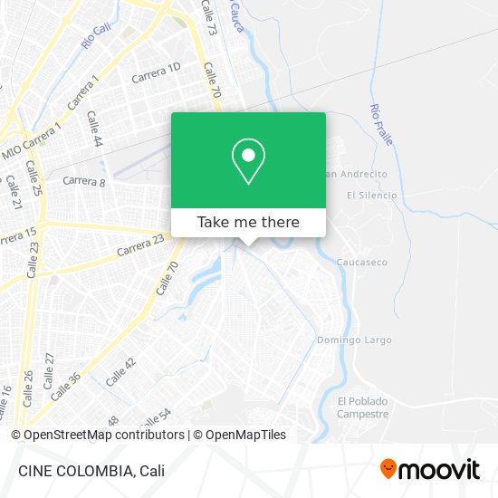 CINE COLOMBIA map