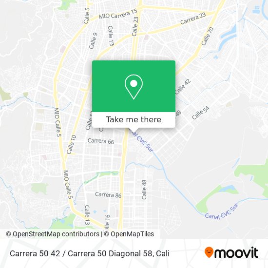 Carrera 50 42 / Carrera 50 Diagonal 58 map