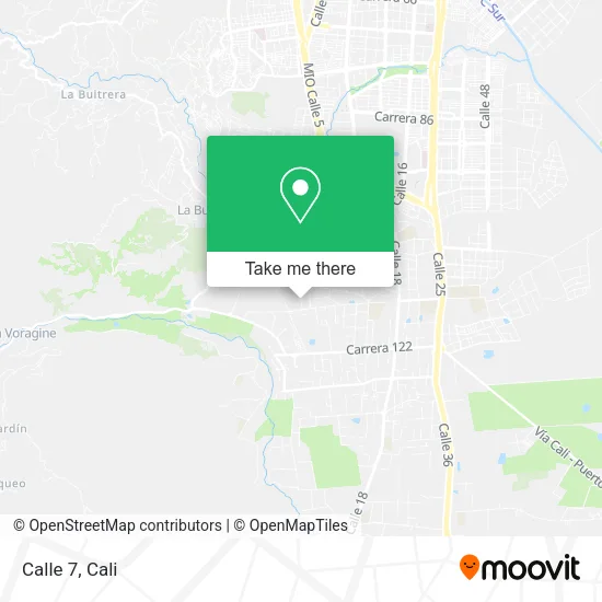 Calle 7 map