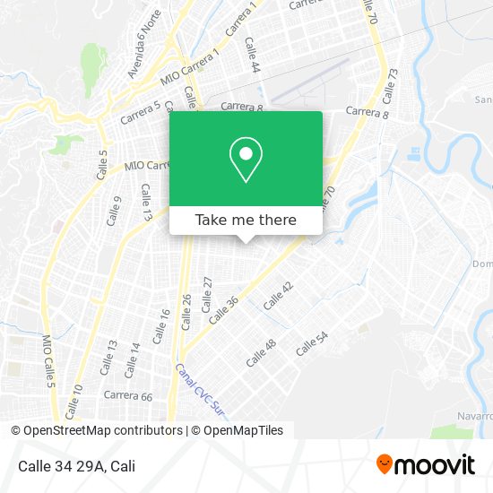 Calle 34 29A map