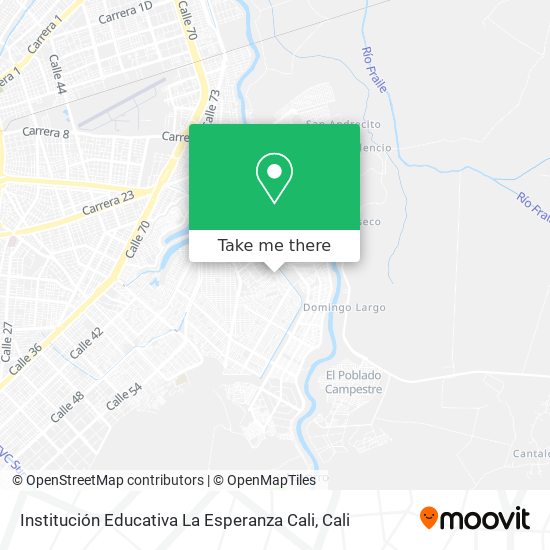 Institución Educativa La Esperanza Cali map