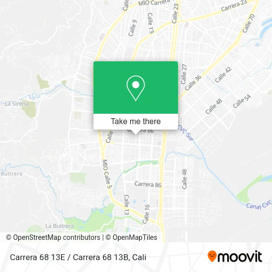 Carrera 68 13E / Carrera 68 13B map