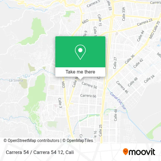 Carrera 54 / Carrera 54 12 map
