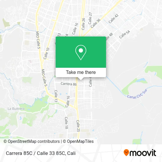 Carrera 85C / Calle 33 85C map