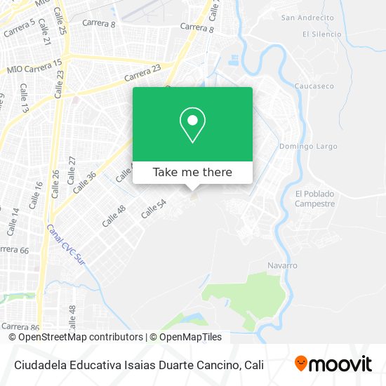 Ciudadela Educativa Isaias Duarte Cancino map