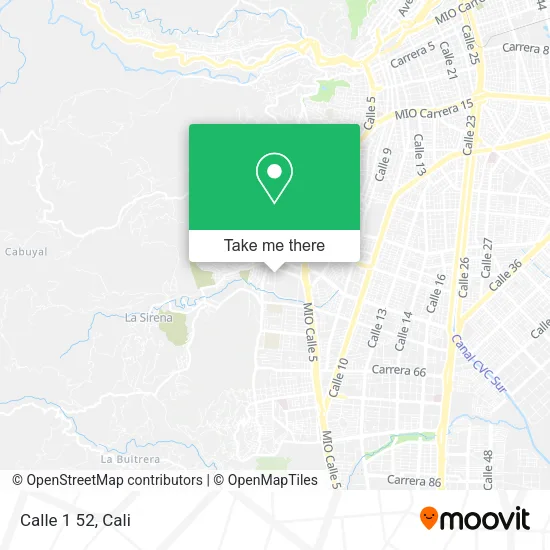 Calle 1 52 map