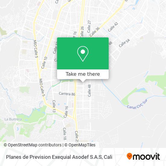 Planes de Prevision Exequial Asodef S.A.S map