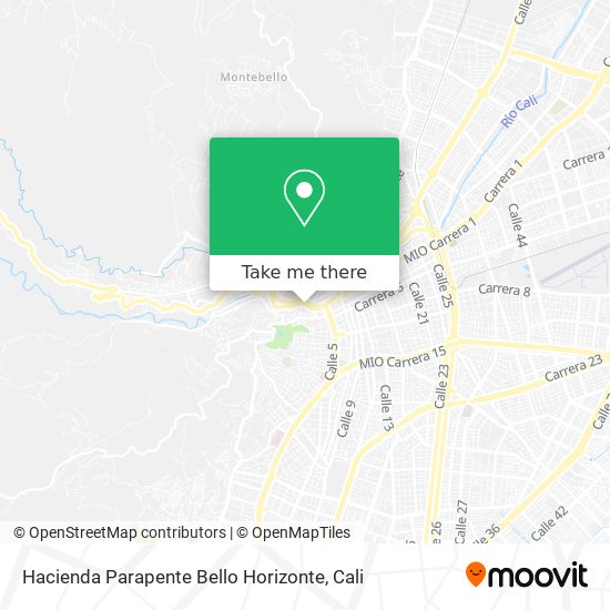 Hacienda Parapente Bello Horizonte map