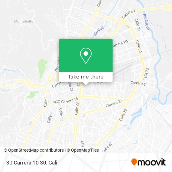 Mapa de 30 Carrera 10 30