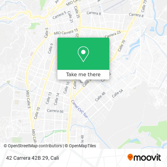 Mapa de 42 Carrera 42B 29