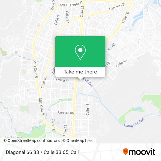 Mapa de Diagonal 66 33 / Calle 33 65