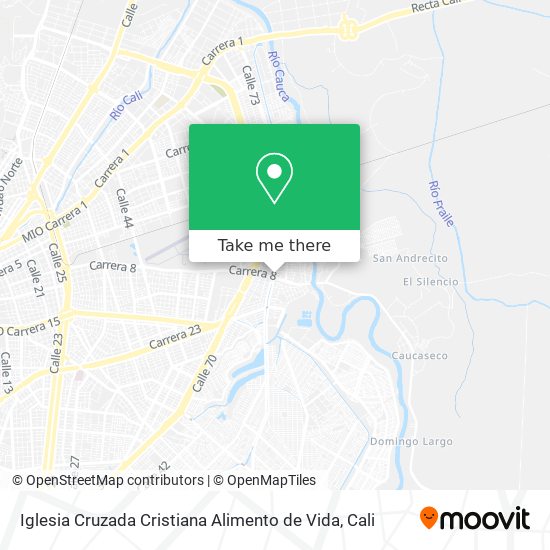 Iglesia Cruzada Cristiana Alimento de Vida map