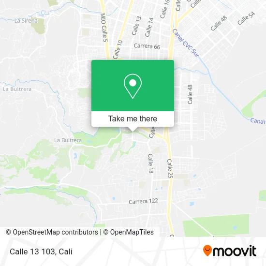 Calle 13 103 map