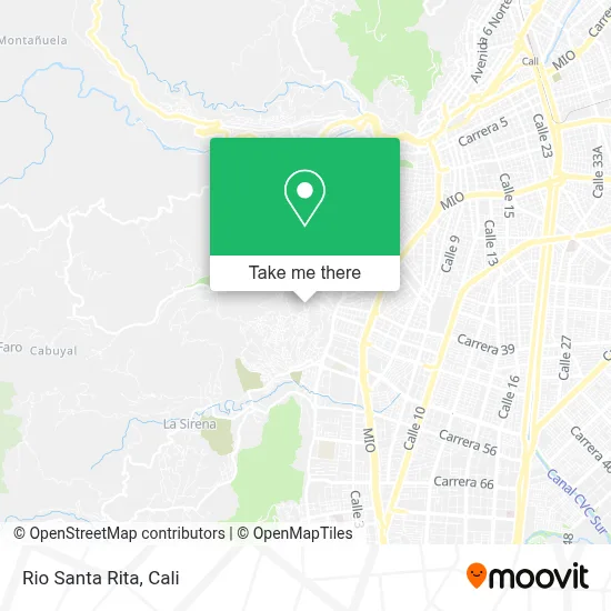 Rio Santa Rita map