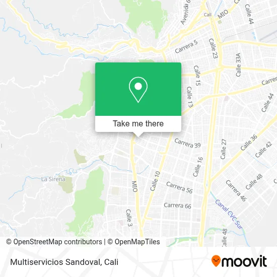 Multiservicios Sandoval map