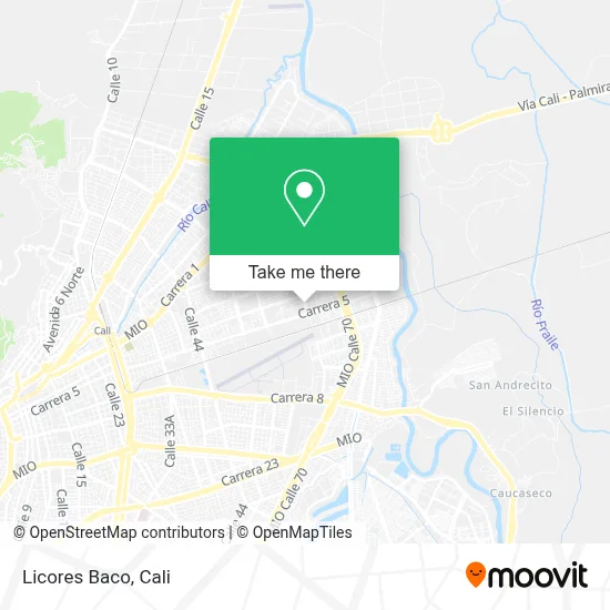 Licores Baco map