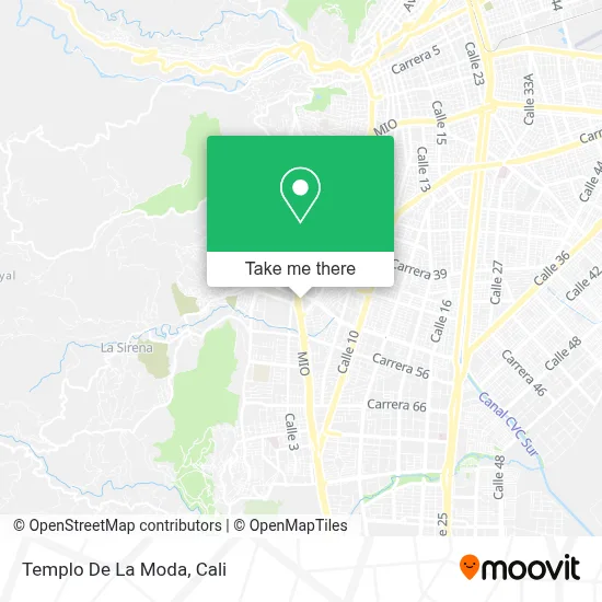 Templo De La Moda map