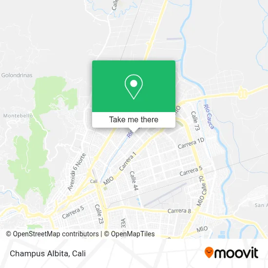 Champus Albita map