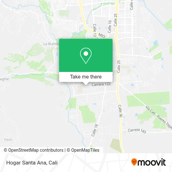 Hogar Santa Ana map