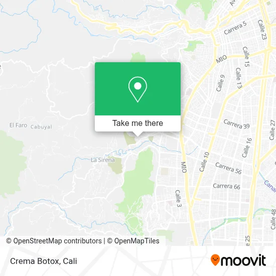 Crema Botox map
