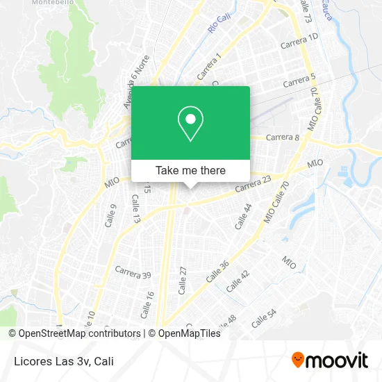 Licores Las 3v map