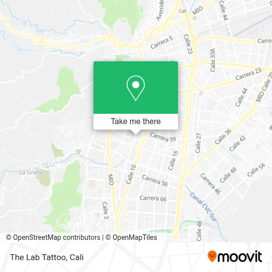 The Lab Tattoo map