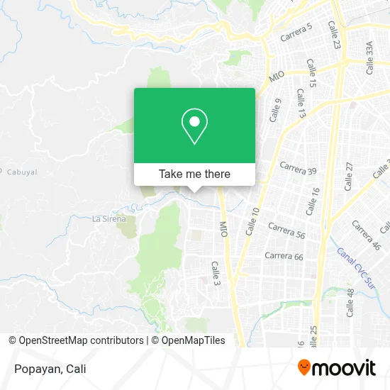 Popayan map