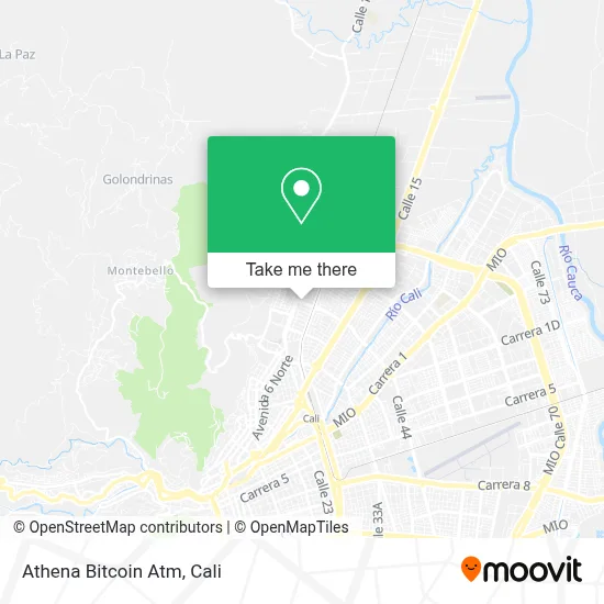 Athena Bitcoin Atm map