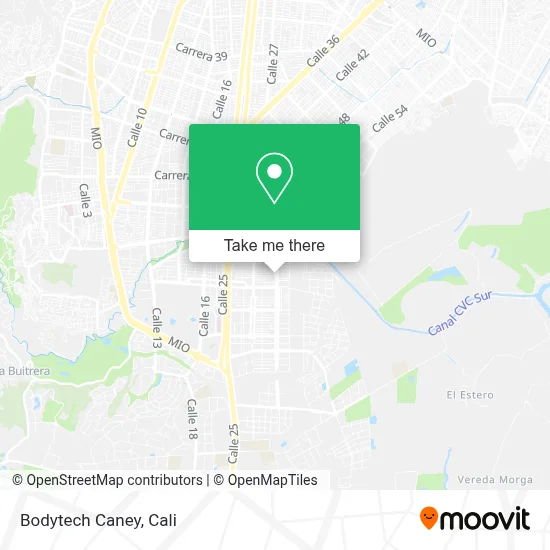 Bodytech Caney map