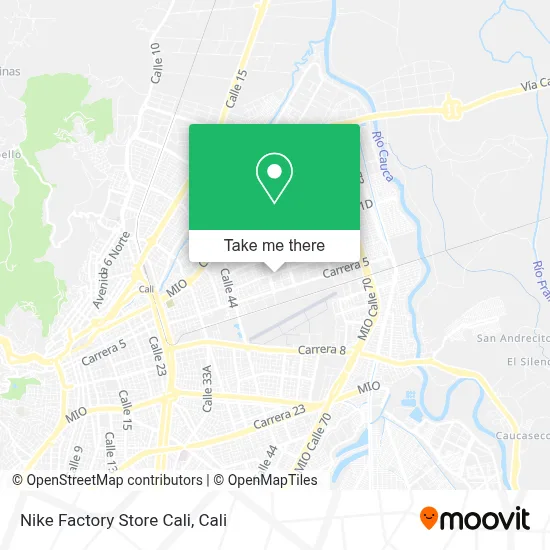 Nike Factory Store Cali map