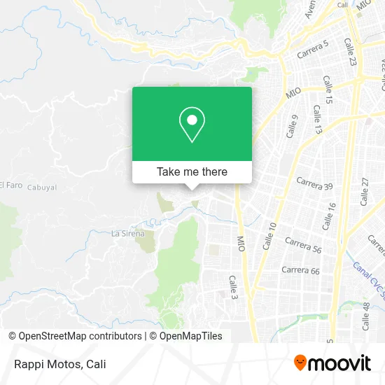 Rappi Motos map