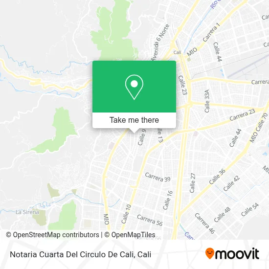 Notaria Cuarta Del Circulo De Cali map