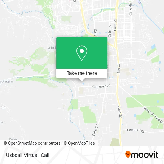 Usbcali Virtual map