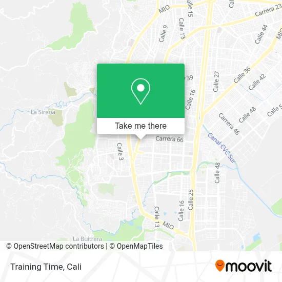 Training Time map