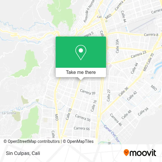 Sin Culpas map