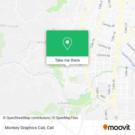 Monkey Graphics Cali map