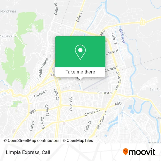 Limpia Express map