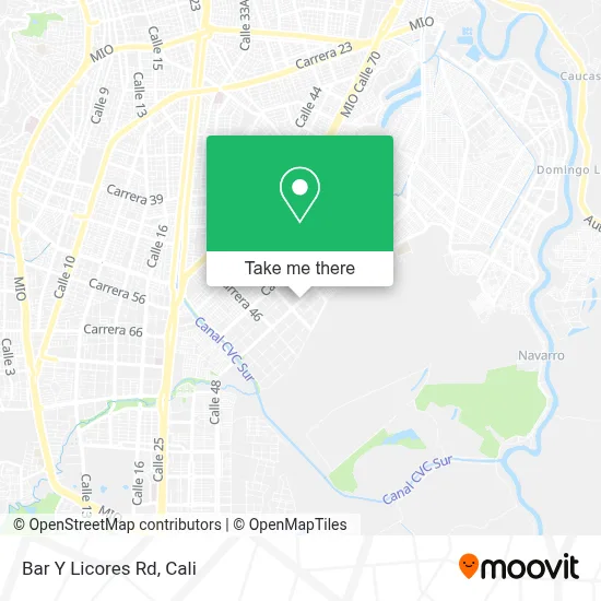 Bar Y Licores Rd map