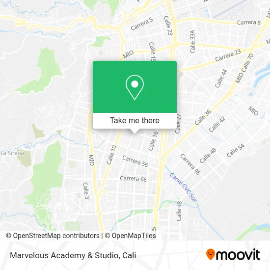Marvelous Academy & Studio map