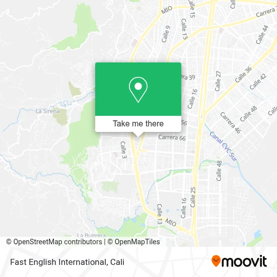 Fast English International map