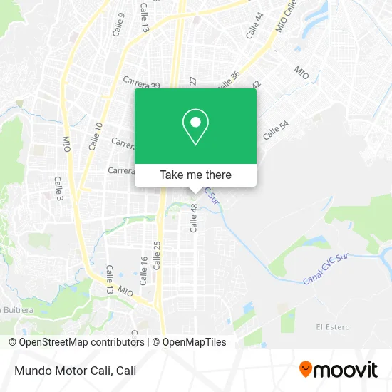 Mundo Motor Cali map