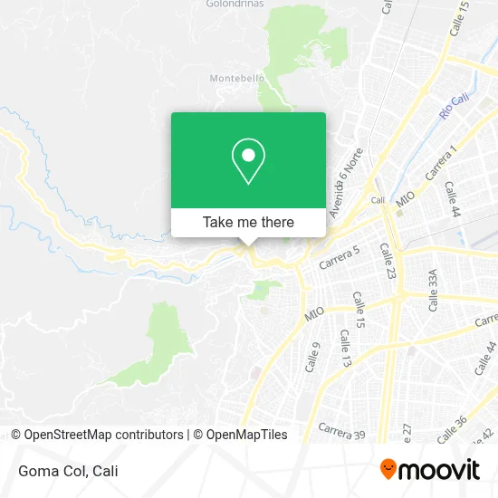 Goma Col map