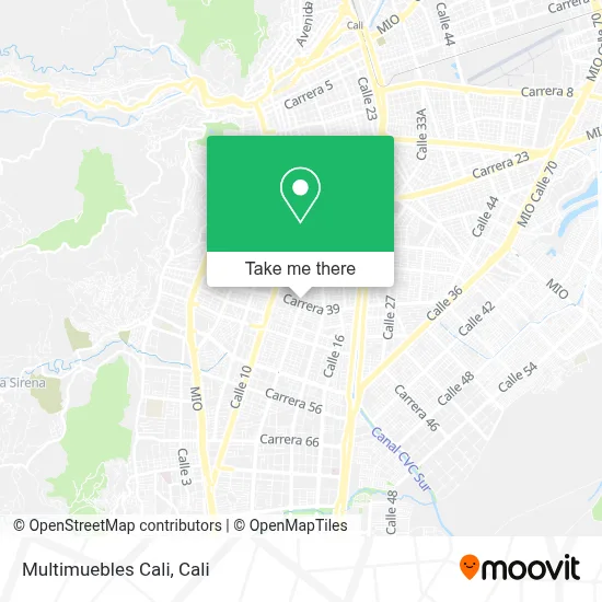 Multimuebles Cali map