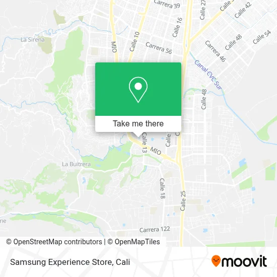 Samsung Experience Store map