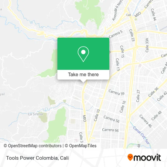 Tools Power Colombia map