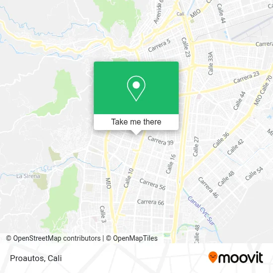 Proautos map
