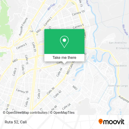 Ruta 52 map