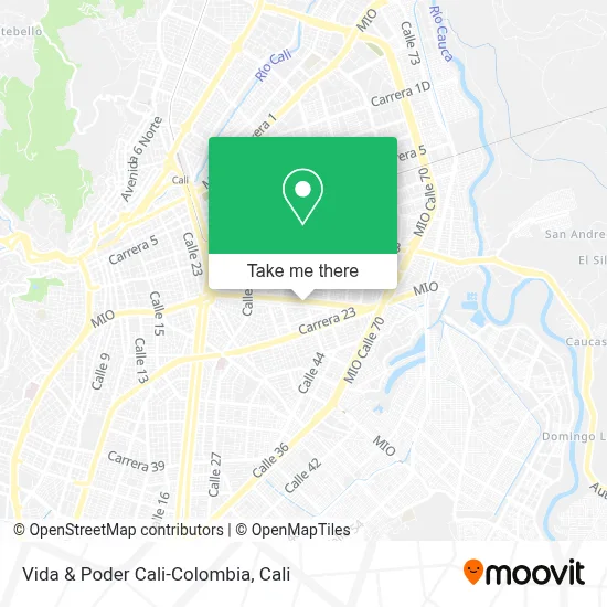 Vida & Poder Cali-Colombia map
