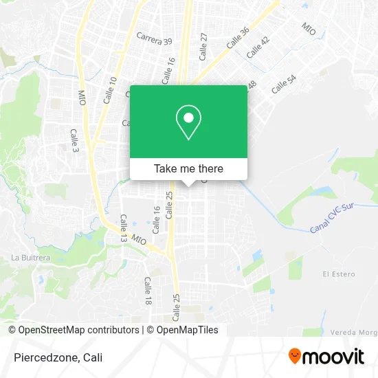 Piercedzone map