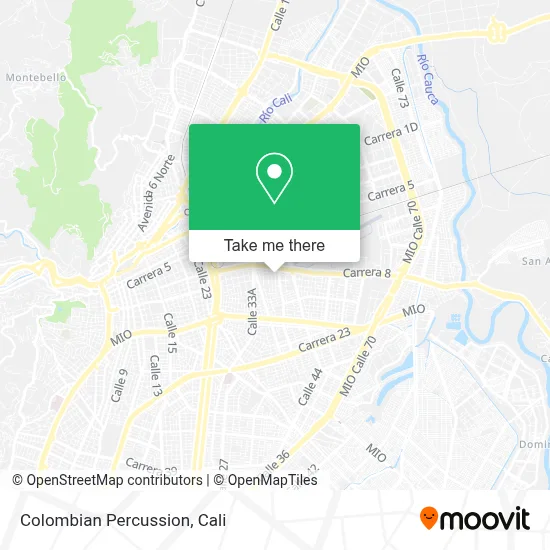 Colombian Percussion map